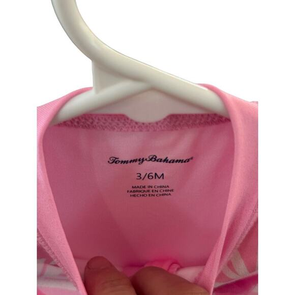 Tommy Bahama Girls Pink Long Sleeve Flamingo Swimsuit Size 3/6 M - Picture 4 of 4